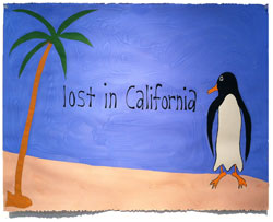 MICHAEL DEYERMOND - Lost in California, painting, conceptual