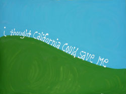 MICHAEL DEYERMOND - I Though California Could Save Me, painting, conceptual