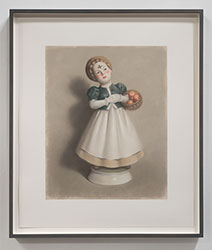 LAURA FORMAN - Untitled, pastel, drawing, doll, figurine, symbolism, realism