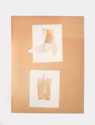 GEORGE HERMS - untitled (framed collages), minimal, paper, abstract